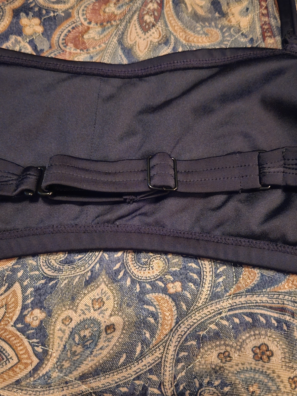 VENUS Black Bandeau Bikini Top with Single Removable Strap Size 14 - Picture 7 of 11